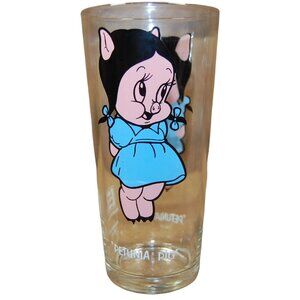 Vintage 1973 PETUNIA PIG Looney Tunes Warner Bros Pepsi Collectors Glass